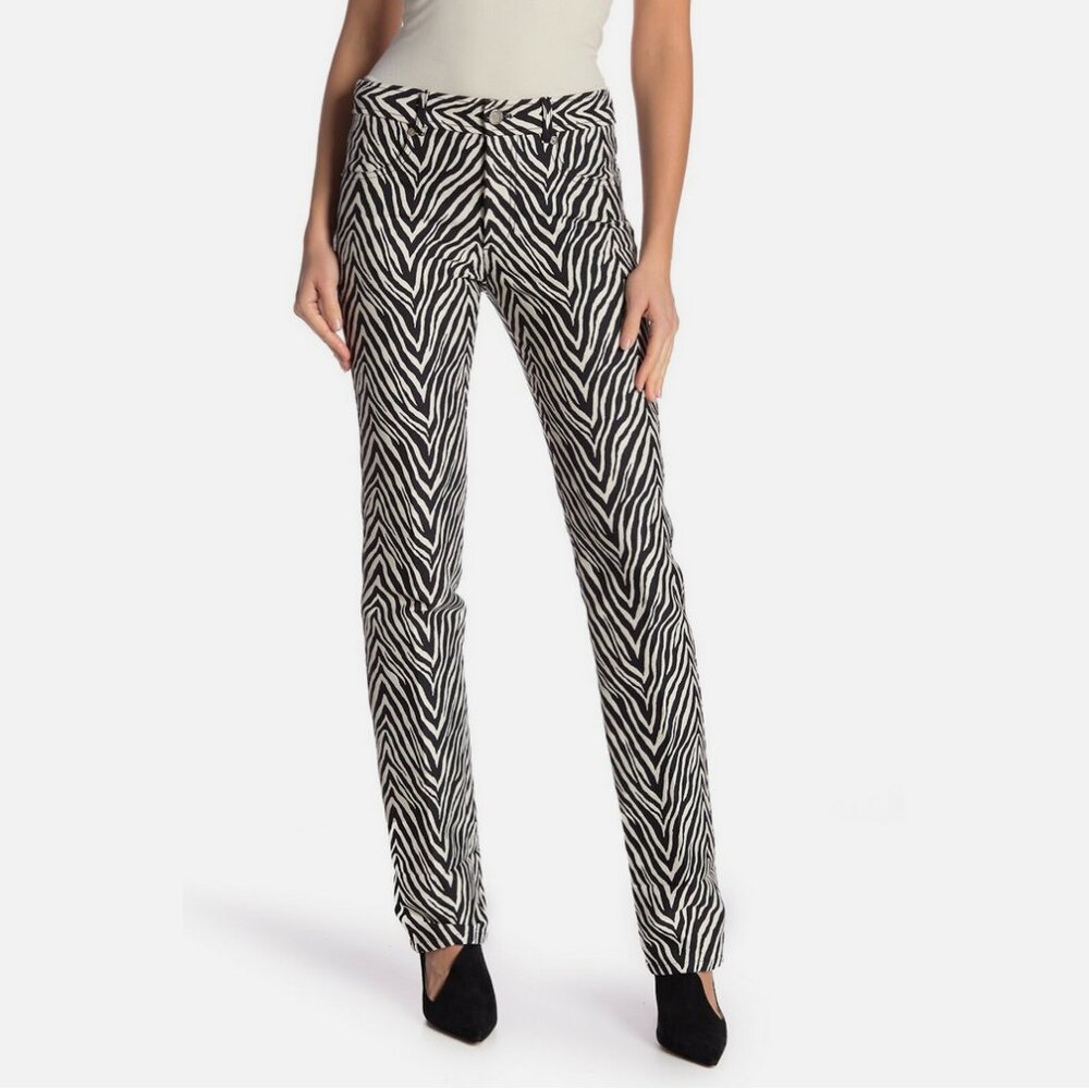 Helmut Lang Motley Zebra Print Pants